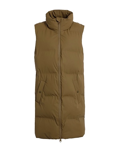 VERO MODA Piumino Verde militare 100% Poliestere, Spalmato poliuretano