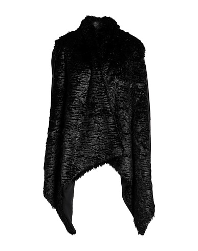 LA HAINE INSIDE US Kunstpelz Schwarz 82% Modacryl, 18% Polyester, Polyurethan, Baumwolle, Elastan