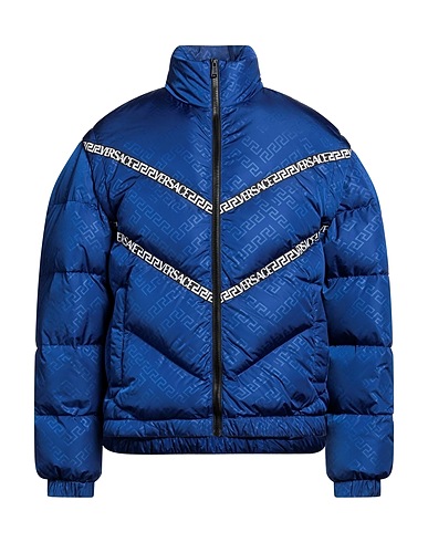 VERSACE Shell jacket Blue 100% Polyamide, Polyester