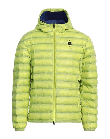 BLAUER. Shell  jacket Lime green 100% Polyamide