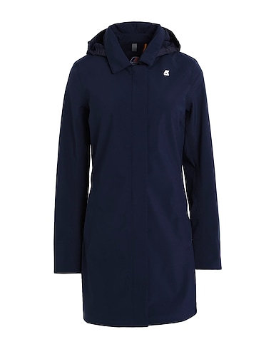 K-WAY Full-length jacket Navy 92% Polyester, 8% Polyurethane