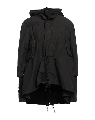 GREG LAUREN Coat Black 100% Cotton