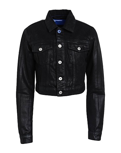 KARL LAGERFELD JEANS Denim jacket Black 100% Cotton