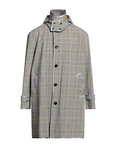 DOLCE&GABBANA Full-length jacket Grey 56% Virgin Wool, 42% Polyester, 2% Elastane