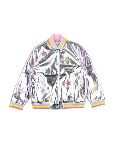 STELLA McCARTNEY KIDS Jacket Silver 100% Polyester, Cotton, Elastane