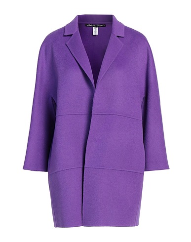 AVOLIO Milano Full-length jacket Purple 100% Wool