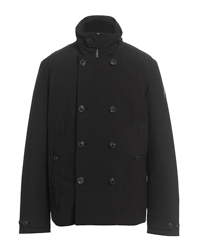 SAVE THE DUCK Double breasted pea coat CYBE Black 100% Recycled polyester