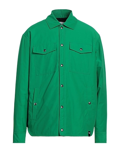 MAISON KITSUNÉ Jacket Green 60% Organic cotton, 40% Recycled nylon