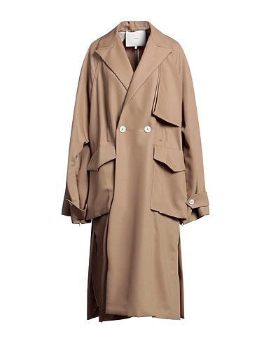 SETCHU Double breasted pea coat Beige 100% Cotton