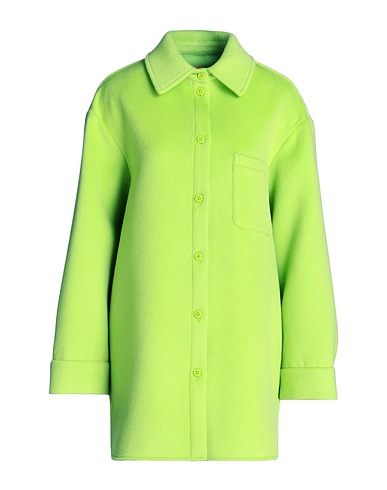 MAX&Co. Camicie e bluse tinta unita Verde lime 80% Lana Vergine, 20% Poliammide