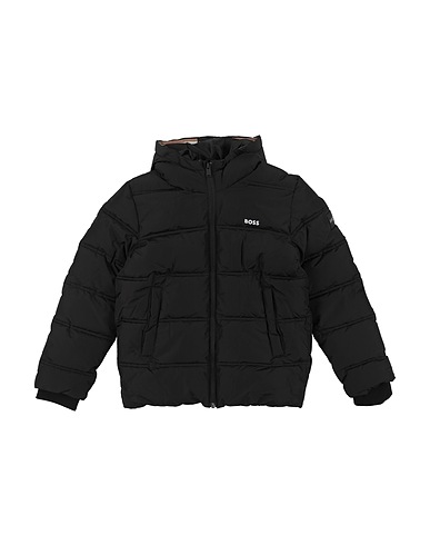 BOSS Piumino Nero 100% Poliestere, Cotone, Elastan