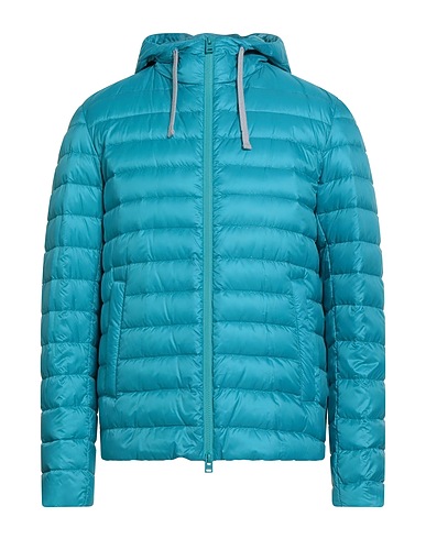 HERNO Shell jacket GLOBE Turquoise 100% Polyamide