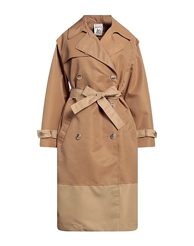 SEMICOUTURE Double breasted pea coat Camel 100% Polyamide