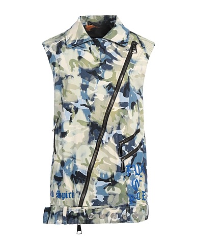 BAD SPIRIT Biker jacket 98% Cotton, 2% Elastane