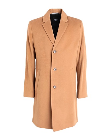 BOSS Coat Camel 80% Wool, 20% Polyamide