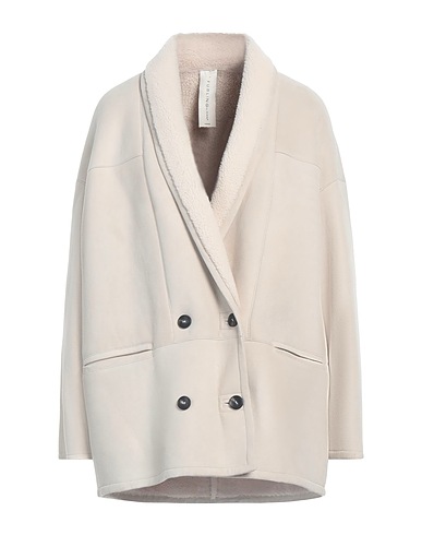 FURLING by GIANI Teddy Coat Ivory 100% Lambskin, Shearling