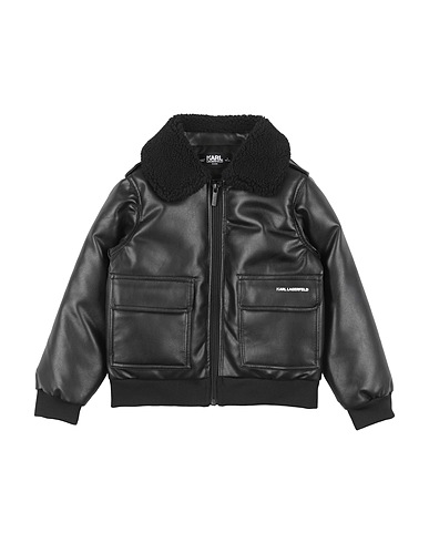 KARL LAGERFELD Jacket Black 90% Polyester, 5% Viscose, 5% Cotton