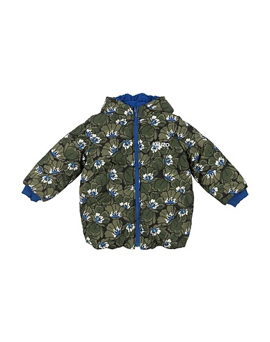 KENZO KIDS Shell  jacket Military green 100% Polyester