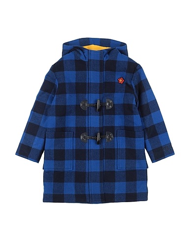 KENZO KIDS Coat Blue 45% Acrylic, 25% Wool, 25% Polyester, 5% Other Fibres