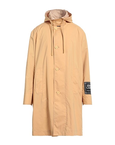 VERSACE JEANS COUTURE Full-length jacket Beige 100% Cotton