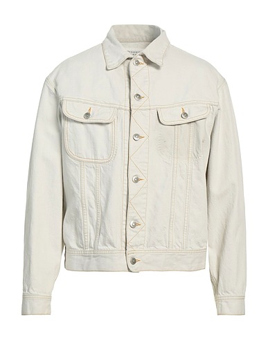 MAISON MARGIELA Denim jacket Light grey 100% Cotton
