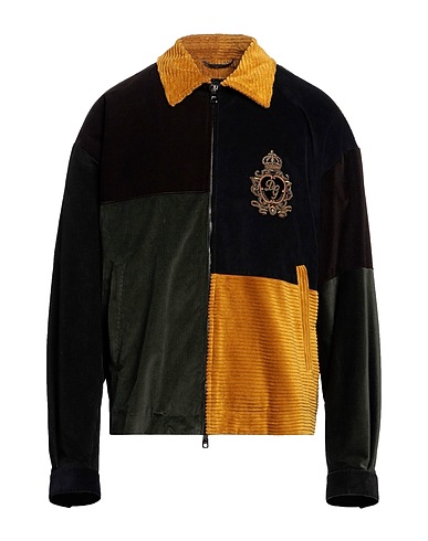 DOLCE&GABBANA Jacket Midnight blue 92% Cotton, 6% Elastomultiester, 2% Elastane, Brass, Viscose