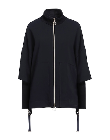 MAISON COMMON Jacket Midnight blue 65% Triacetate, 35% Polyester, Acrylic, Wool