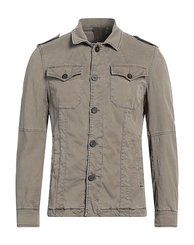 MESSAGERIE Solid colour shirt Military green 60% Lyocell, 38% Cotton, 2% Elastane