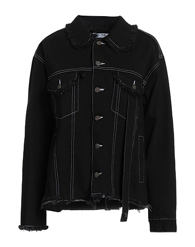 JULFER Denim jacket Black 100% Cotton