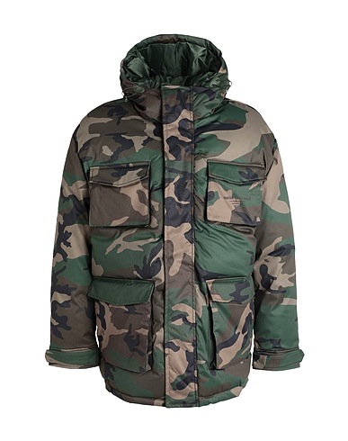 GUESS Coat Military green 100% Polyester