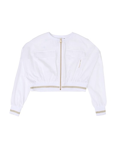 KARL LAGERFELD Jacket White 92% Polyester, 3% Polyamide, 3% Elastane, 2% Metallic fiber
