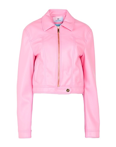 CHIARA FERRAGNI Jacke Rosa 100% Polyester, Poliurethan-Harz