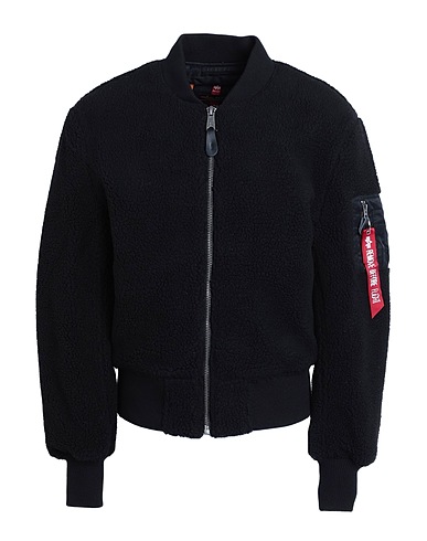ALPHA INDUSTRIES Teddy Coat Black 100% Polyester