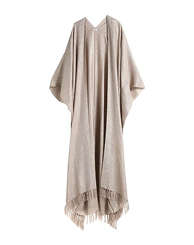BRUNELLO CUCINELLI Cloak Beige 45% Linen, 37% Polyester, 10% Metallic fiber, 8% Polyamide