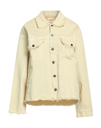 JULFER Giubbotto jeans Beige 100% Cotone