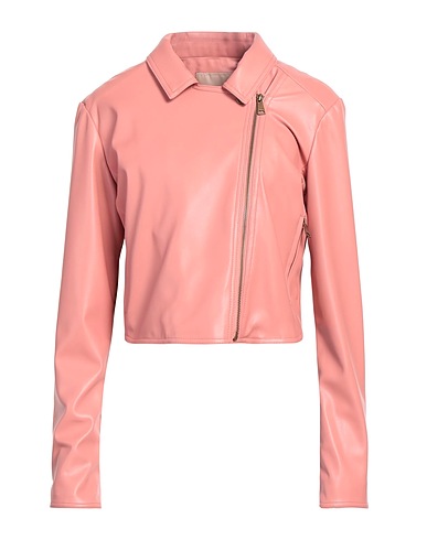 TWINSET Biker jacket Antique rose 100% Polyester