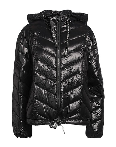 TWINSET Shell jacket Black 100% Polyamide