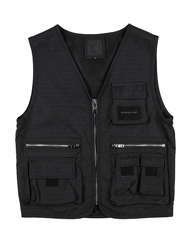 GIVENCHY Gilet Black 100% Polyamide, Polyester