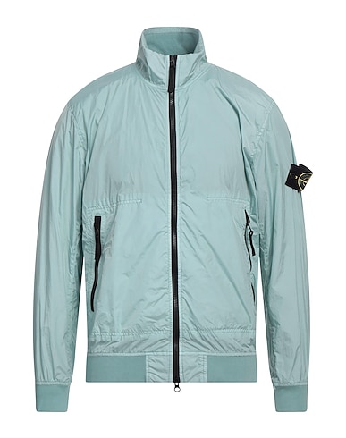 STONE ISLAND Jacket Light green 100% Polyamide, Polyurethane resin