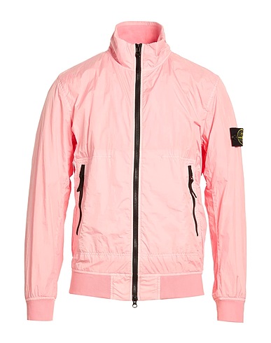 STONE ISLAND Jacket Pink 100% Polyamide, Polyurethane resin