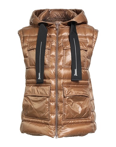 HERNO Vest Camel 100% Polyamide, Polyester