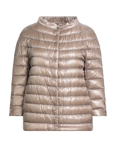 HERNO Shell  jacket Taupe 100% Polyamide, Polyester, Cotton