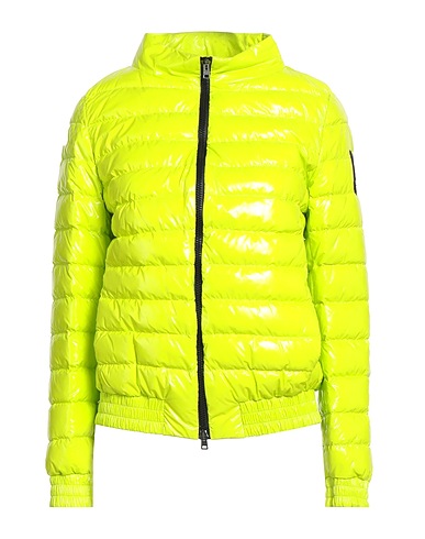 HERNO Shell jacket Lime green 100% Polyamide, Polyurethane