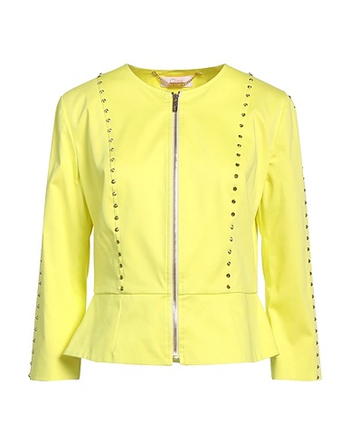 CLIPS MORE Jacket Yellow 97% Cotton, 3% Elastane
