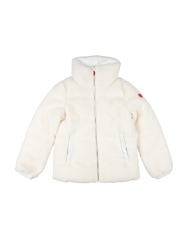 SAVE THE DUCK Teddy Coat White 100% Recycled polyester