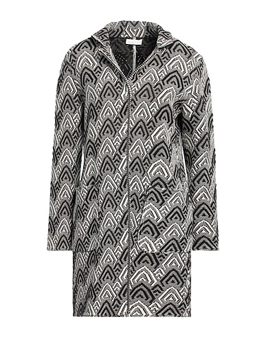 BRUNO MANETTI Full-length jacket Black 85% Cotton, 15% Polyamide