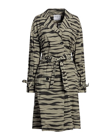 THE EDITOR Double breasted pea coat Military green 100% Cotton
