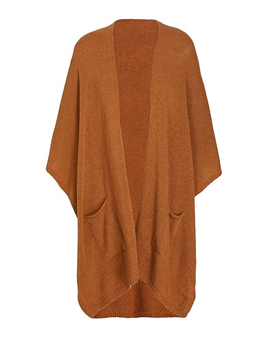 8 by YOOX Cloak LONG CAPE WITH POCKETS
 Tan 40% Wool, 40% Recycled wool, 20% Recycled polyamide