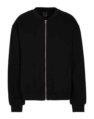 8 by YOOX Bomber ORGANIC COTTON OVERSIZE BOMBER
 Black 100% Organic cotton
