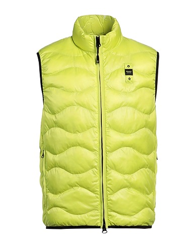 BLAUER. Gilet Lime green 100% Polyamide